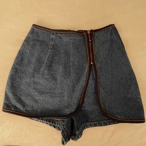 Vintage Denim Skort